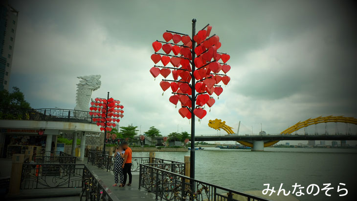 鯉の登龍像（Cá Chép Hóa Rồng）＠ダナン市内観光